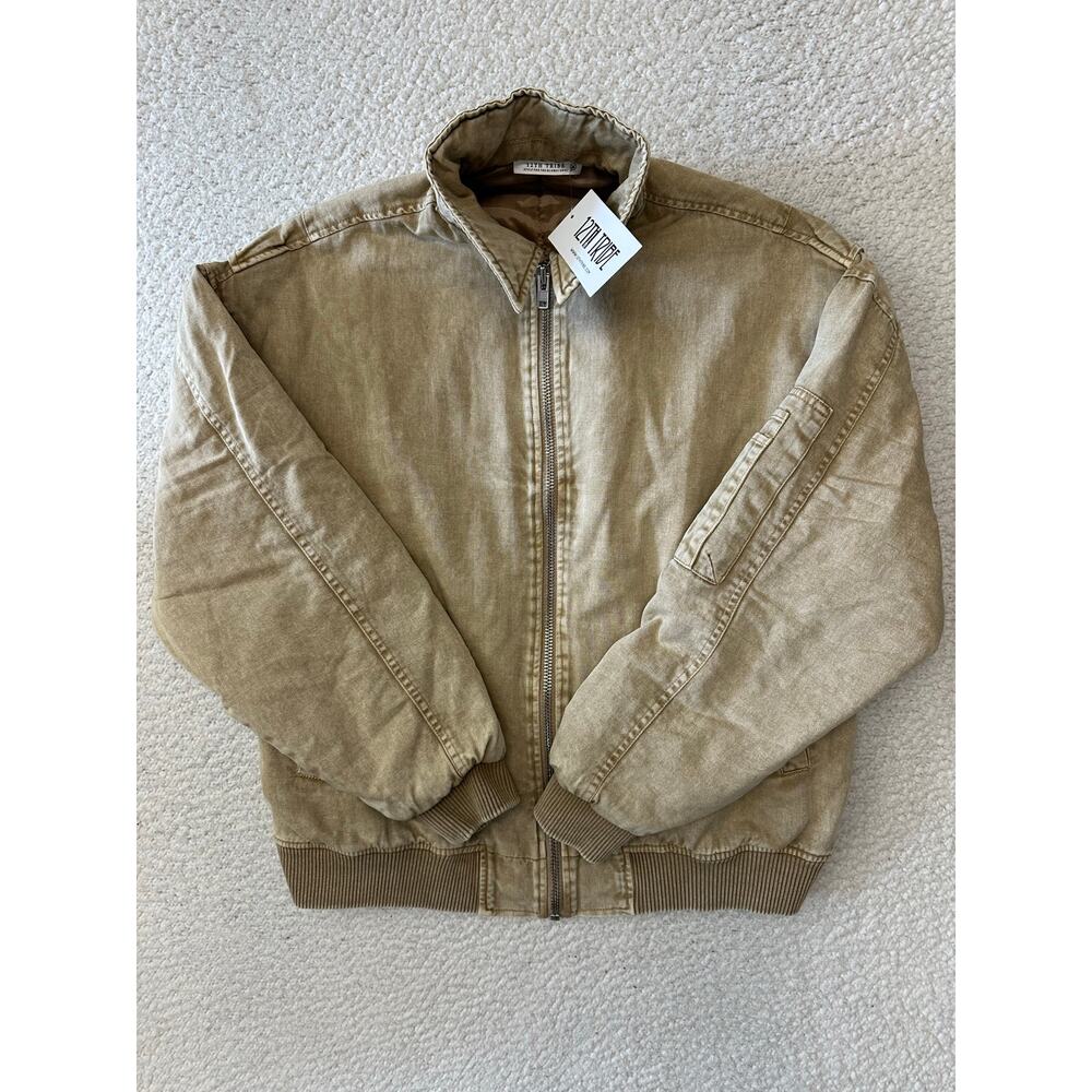 NWT* 12th Tribe Oversized Canvas Bomber Jacket Medium - Picture 1 of 8